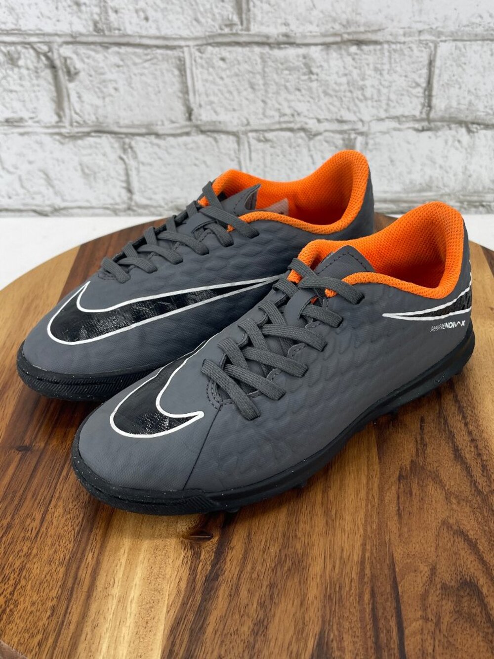 Nike Hypervenom X Phantom 3 Academy TF AH7298-081 Kid 2.5 Gray Turf Soccer Shoes
